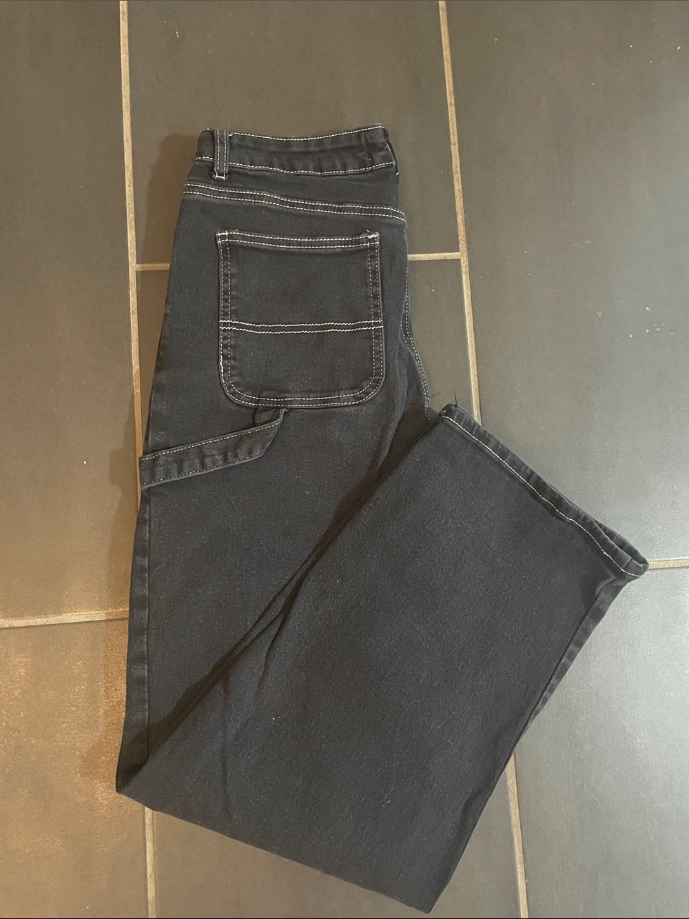 Australian denim flying angel black washed cargo sz 29